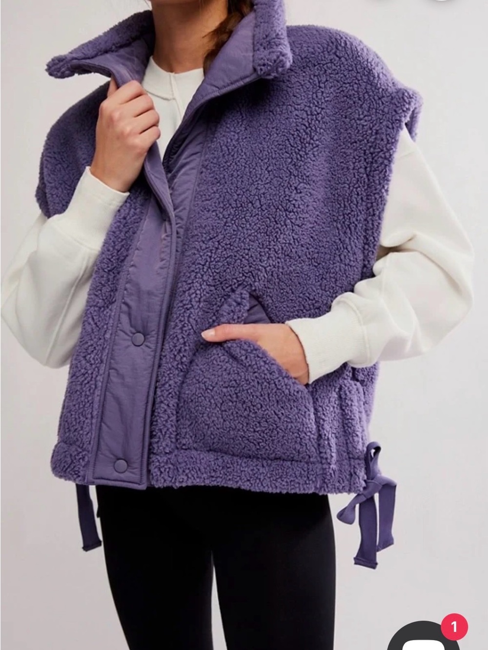 FP Movement Women's Scout It Out Fleece Vest purple XS